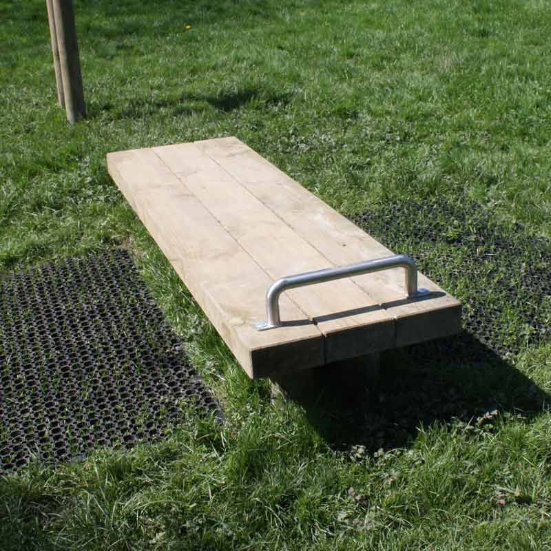 Timber Fitness Trails / Trim Trails - Single Sit-Up Bench