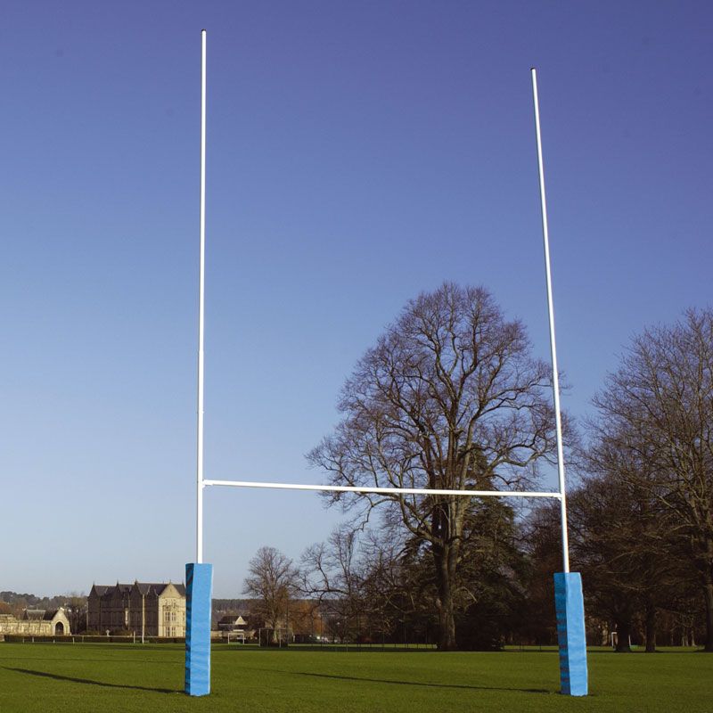 10.1m High Aluminium Rugby Posts (Pair / Hinged)