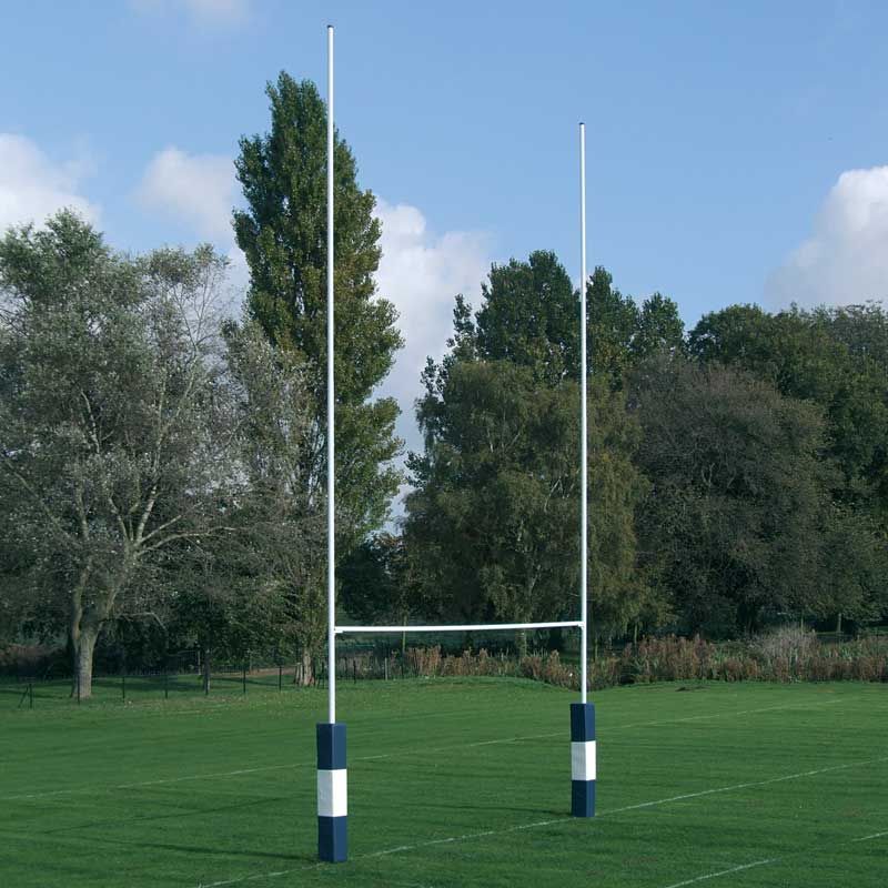 Harrod UK Hinged 10m Steel Rugby Posts