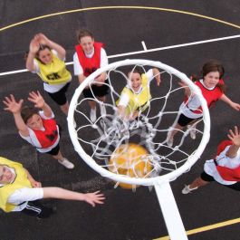 White Competition Netball Nets - INF Specification (Pair)