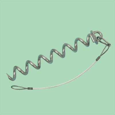 Earthworm Screw c/w Handle & Anchor Wire