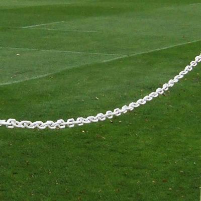 Pitch Protection Barrier - White Plastic Chain (25 Metre Reel)