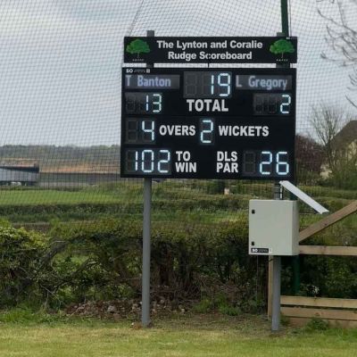 Electronic Scoreboard Sign Rails