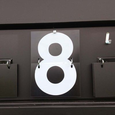 Telegraph Number Plates 0-9 and blank 228mm x 305mm