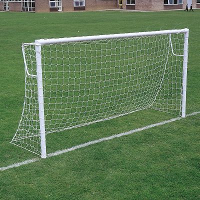 Pr 3.66 x 1.83m 76mm H/weight Mini Soccer Goals c/w Locking Sockets
