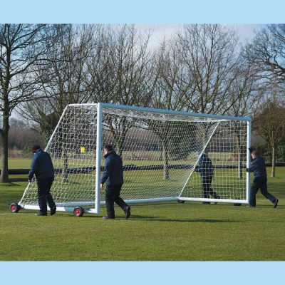 Pair of 7.32m x 2.44m Senior 4G Weighted Portagoals