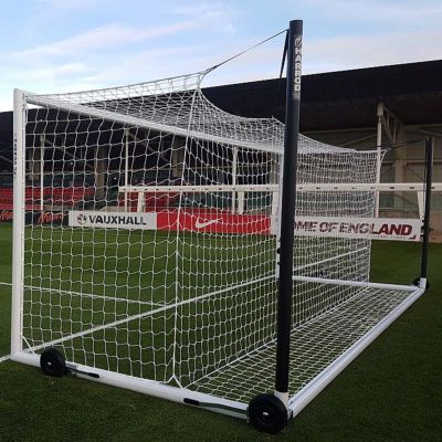Pair of 7.32m x 2.44m Senior Weighted UEFA Portagoals
