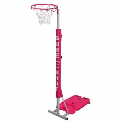 Sure Shot Easi-Play Junior Netball Post (Pink)