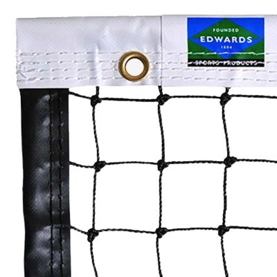 2.5mm Matchplay Quad Stitched Pickleball Net - White Vinyl Headband
