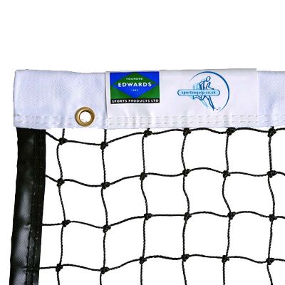 2.5mm Matchplay Tennis Net - White Polyester Headband