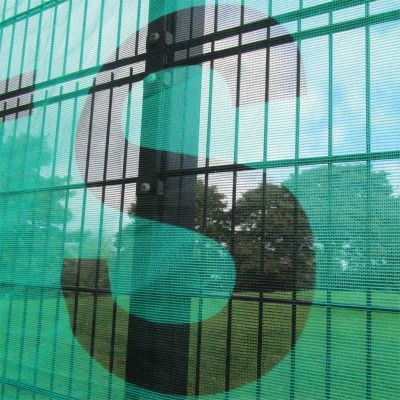 300mm Lettering - Spray Applied to Courtscreen Windbreaks