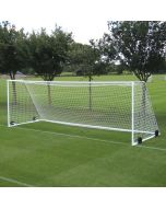 7.3m x 2.4m Heavyweight Steel Football Goals (Pair)