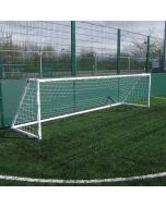 4.88m x 1.22m Heavy Duty Galvanised 5-a-Side Goals Pack c/w Nets