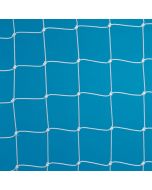 Pair of 4mm Junior White Euro Portagoal Box Football Nets - 1.3m Run Back