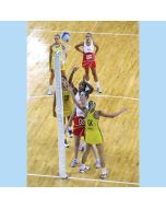 Pair of Indoor Socketed International Netball Posts