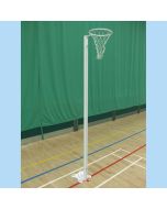Pair of Floor Fixed International Netball Posts