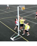Pair of Freestanding International Netball Posts