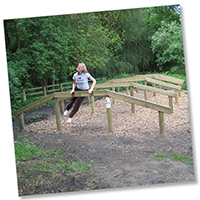 Fitness Trail Over & Under Hurdles