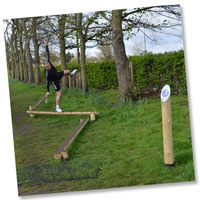 Fitness Trail Balance Beam