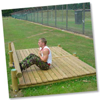 Fitness Trail 2 Bay Platform Sit Ups