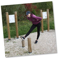 Fitness Trail Pair of Hamstring Stretch Posts
