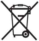 Crossed Out Wheelie Bin Symbol